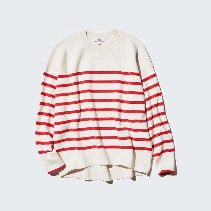 Smooth Cotton Relaxed Crew Neck Sweater | UNIQLO (US)