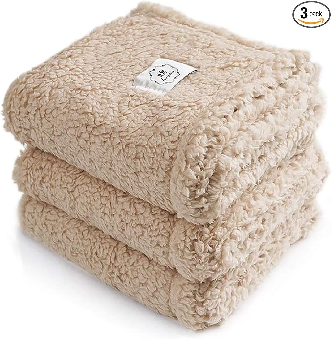 1 Pack 3 Calming Blankets Fluffy Premium Fleece Pet Blanket Soft Sherpa Throw for Dog Puppy Cat B... | Amazon (US)