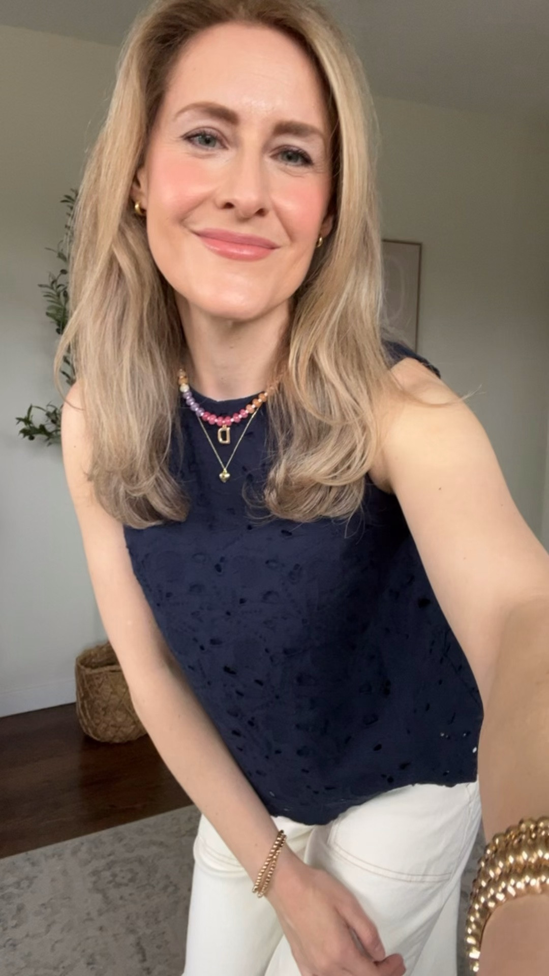 The off white jean your spring summer closet needs! Wide leg high rise, not see through. Fit tts, I’m a 6. #walmartfashion 

#LTKOver40