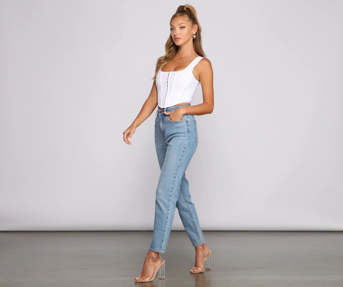 High-Rise Slim Straight Jeans | Windsor Stores