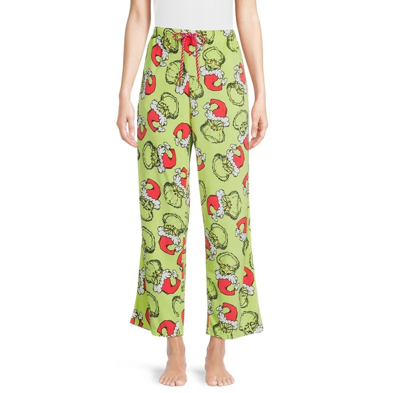 Dr. Seuss Women's The Grinch Who Stole Christmas Velour Sleep Pants | Walmart (US)