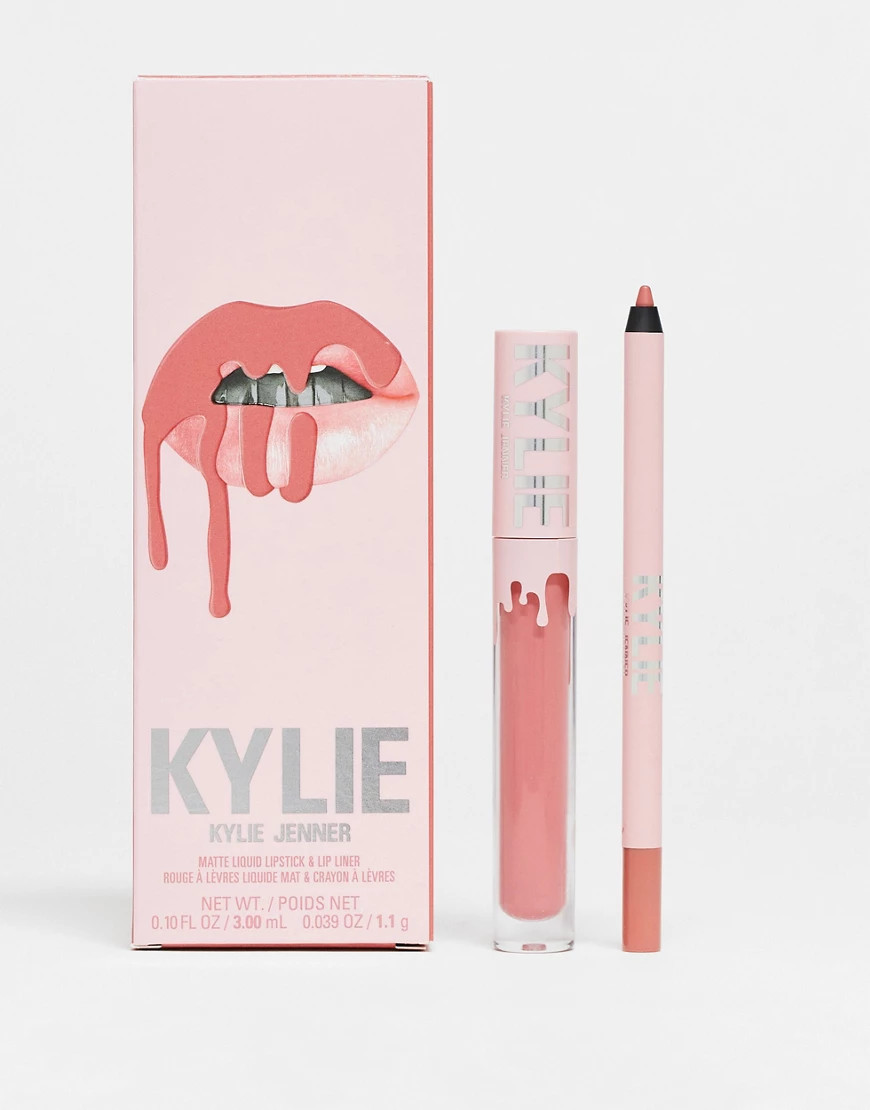 Kylie Cosmetics Matte Lip Kit 302 Snow Way Bae-Pink | ASOS (Global)