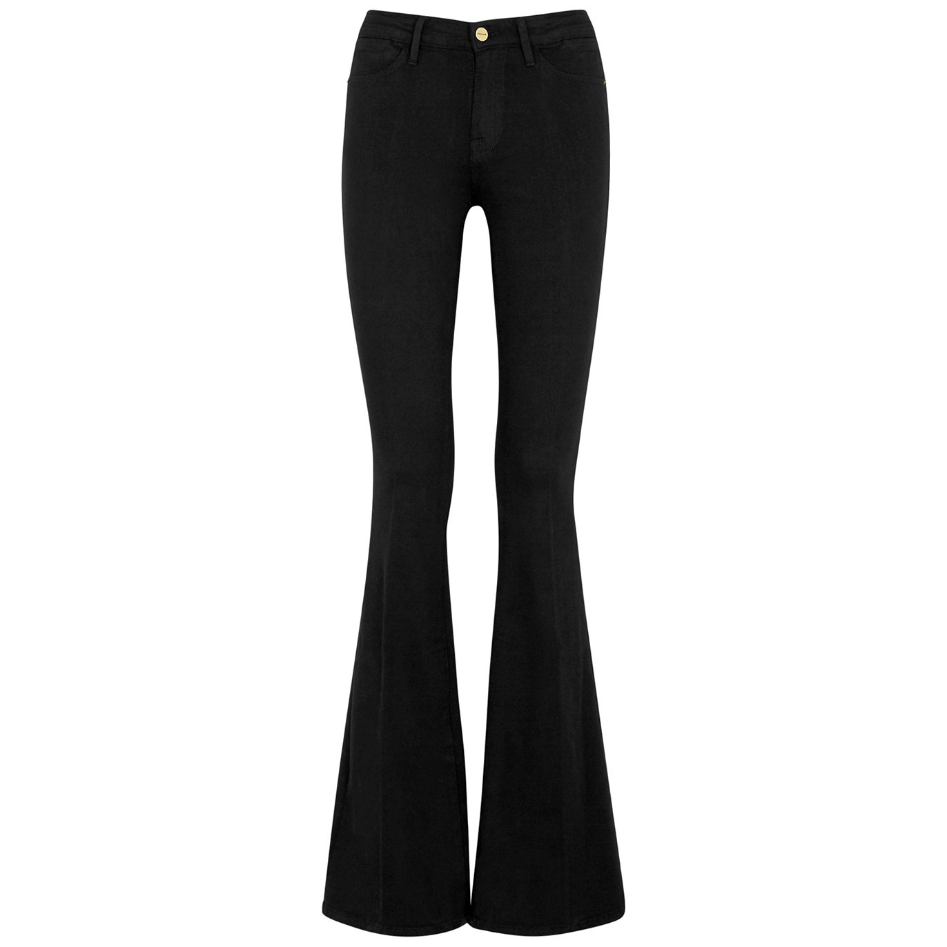 Frame Le High Flare Black Flared Jeans - W23 | Harvey Nichols (Global)