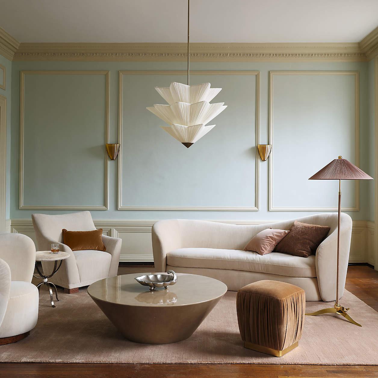 Sonja Chandelier Light by Laura Harrier and Tiffany Howell | Crate & Barrel | Crate & Barrel
