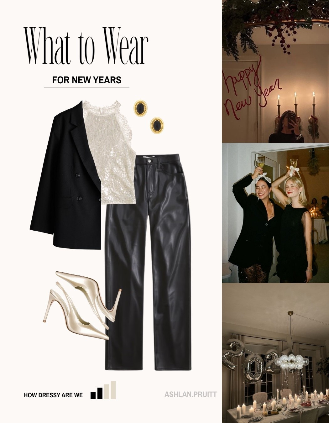 What to Wear: NYE dinner 🖤✨
#newyearseve #newyearsoutfit 

#LTKootd #LTKFindsUnder100 #LTKHoliday