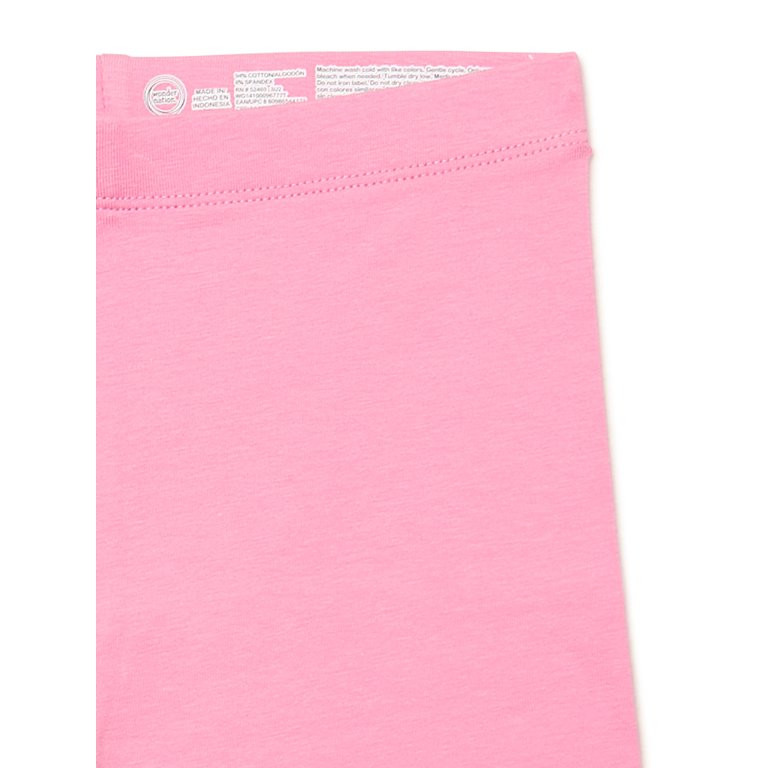Wonder Nation Girls Jersey Knit Bike Shorts, 6-Pack, Sizes 4-18 & Plus | Walmart (US)