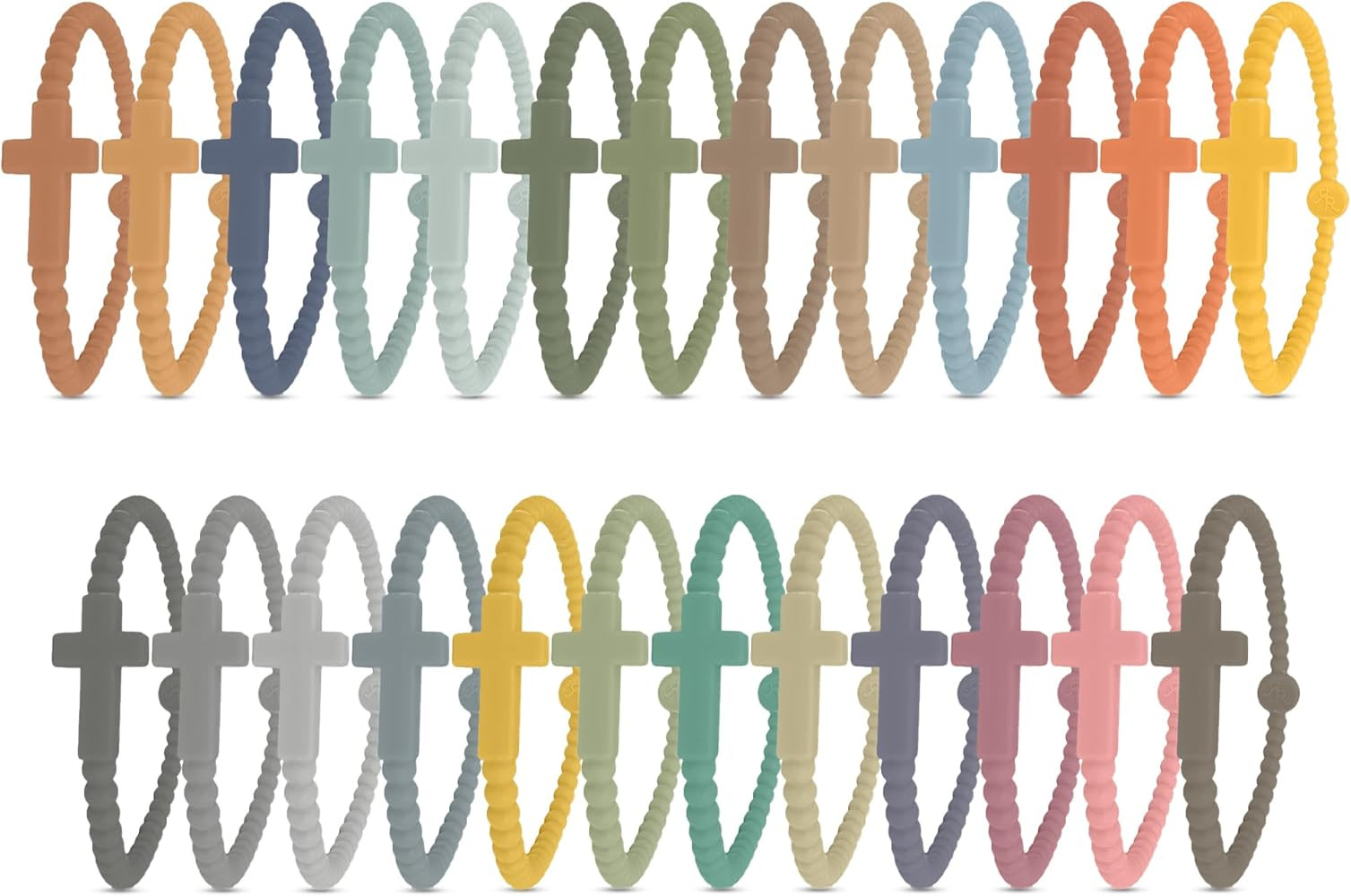 Ryan & Rose Jesus Bracelets - Cross Silicone Bracelet | Amazon (US)