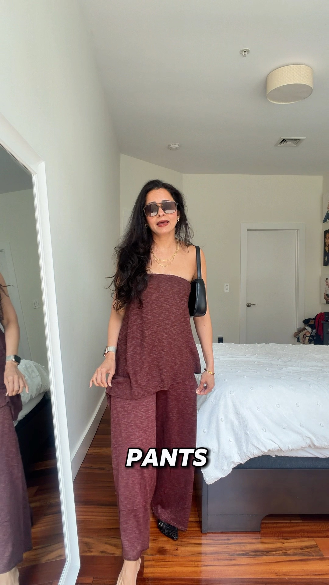 I am wearing size small - super comfy set 

Amazon set 
Knit set 
Coffee color pant set 
Coord sets for summer 
Summer outfit 
Vacation outfit

#LTKootd #LTKOver40 #LTKSaleAlert
