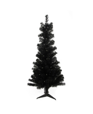 Northlight 4' Pre-Lit Slim Black Artificial Tinsel Christmas Tree- Clear Lights | Macys (US)