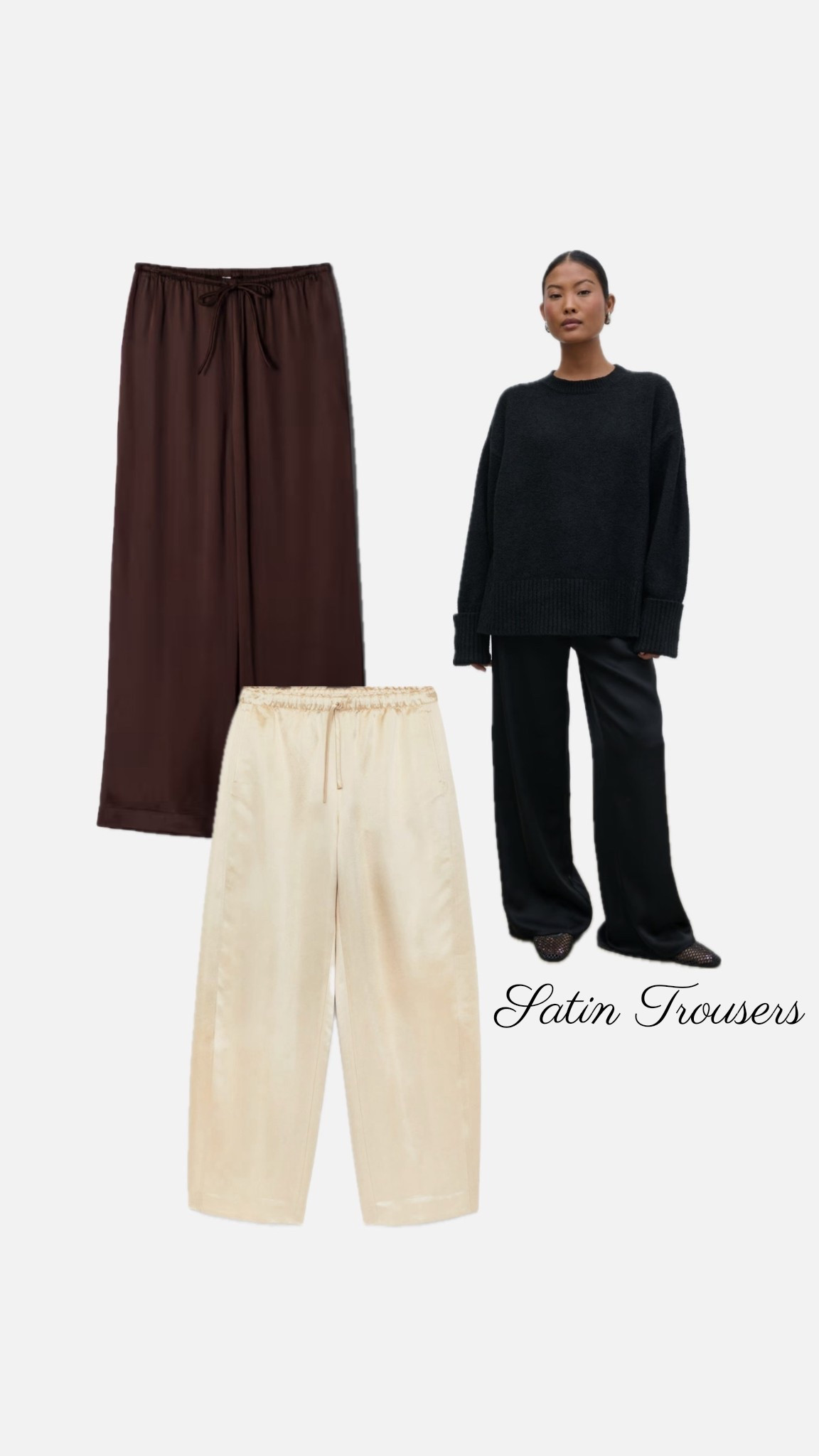 Favourite satin trousers! Love these colours for A/W 🤍

#LTKstyletip #LTKuk #LTKautumn