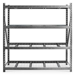4-Tier Heavy Duty Welded Steel Garage Storage Shelving Unit (90 in. W x 90 in. H x 24 in. D) | The Home Depot