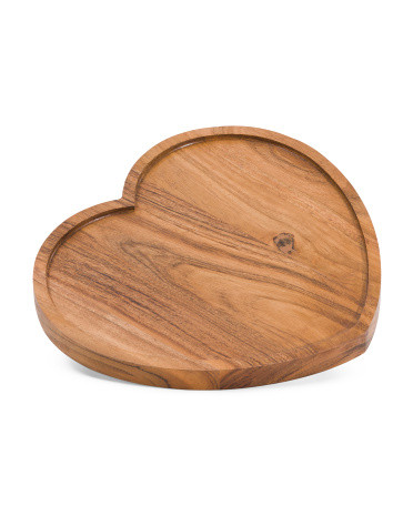 Wood Heart Platter | TJ Maxx