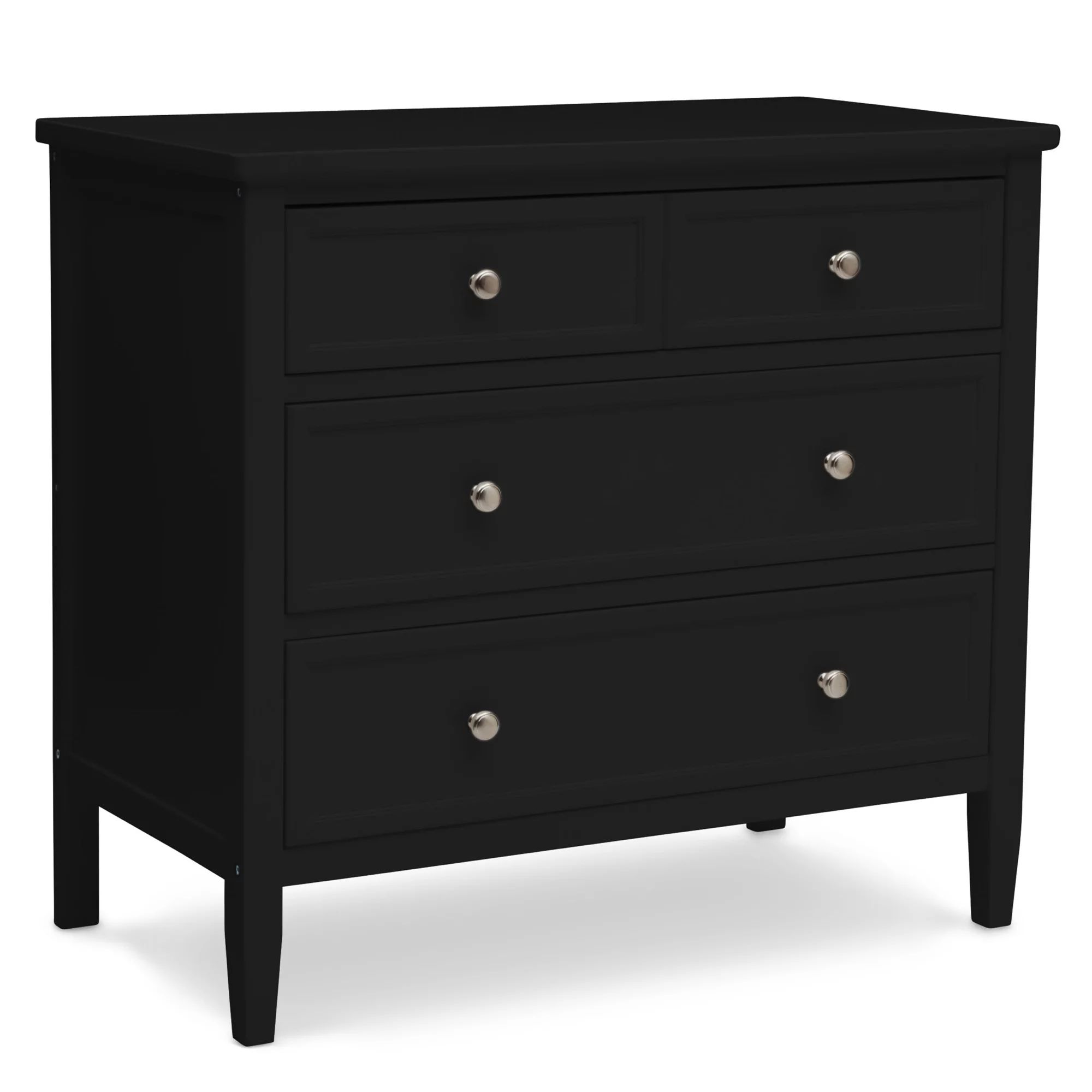 Delta Children Epic 3 Drawer Dresser with Interlocking Drawers - Greenguard Gold Certified, Black... | Walmart (US)