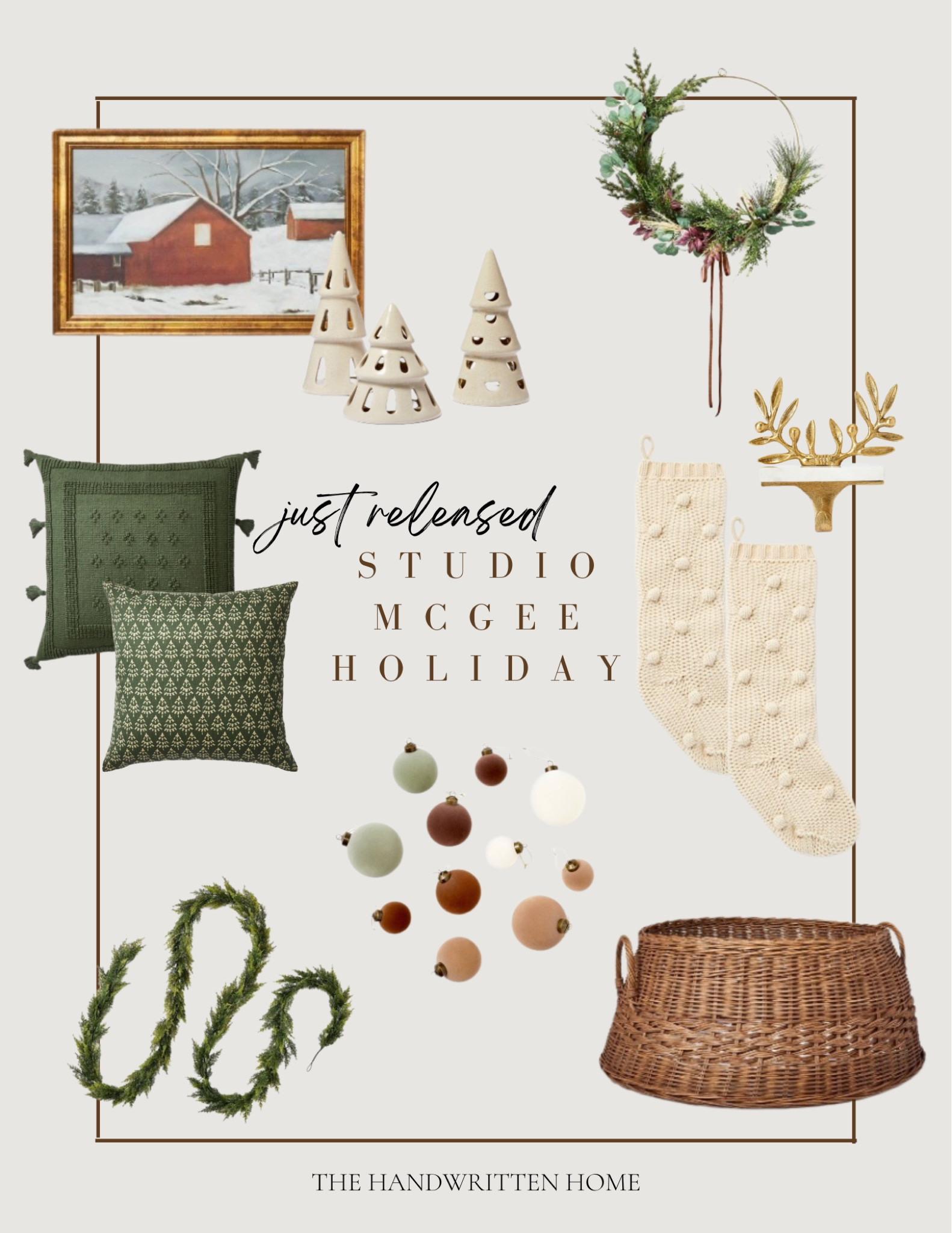 New Release Studio Mcgee x Target Holiday Collection


Christmas decor, christmas wreath, bobble stockings, velvet ornaments, reactive glaze tree, tree collar, woven tree collar, holiday decor, Threshold


#LTKsalealert #LTKhome #LTKSeasonal
