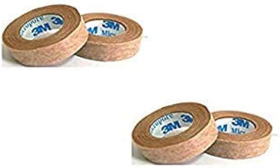 3M Micropore Tan Surgical Tape 0.5" Wide -2 Rolls (2 Pack) | Amazon (US)