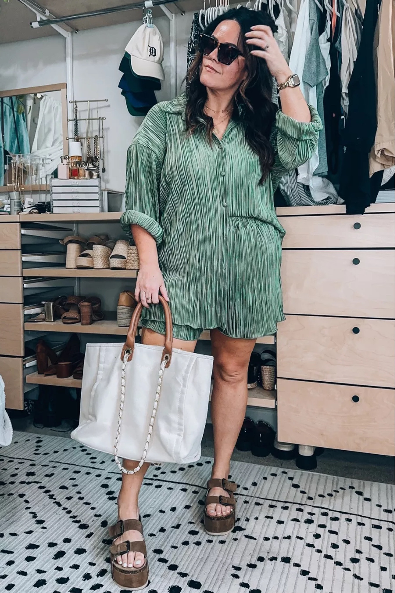 Casual summer midsize outfit Amazon two piece set xl Tote bag Amazon Sunnies amazon Birkenstock platforms sized up

#LTKSeasonal #LTKcurves #LTKstyletip