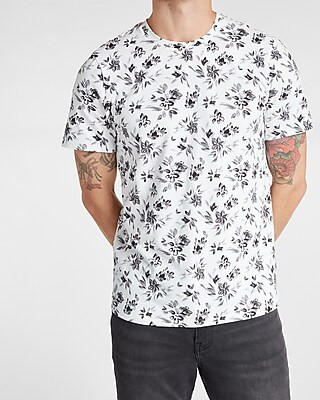 Floral Moisture-wicking Performance T-shirt | Express