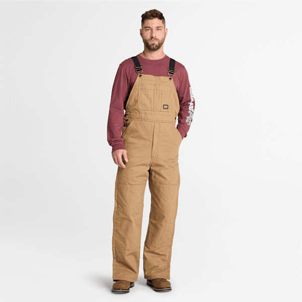 Men's Timberland PRO® Gritman Insulated Bib Overall in Dark Wheat | Timberland (US)