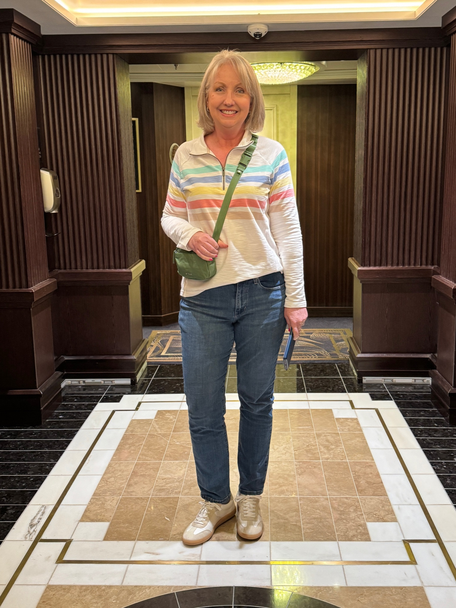 Here is my OOTD!🛳️

#LTKStyleTip #LTKMidsize #LTKTravel