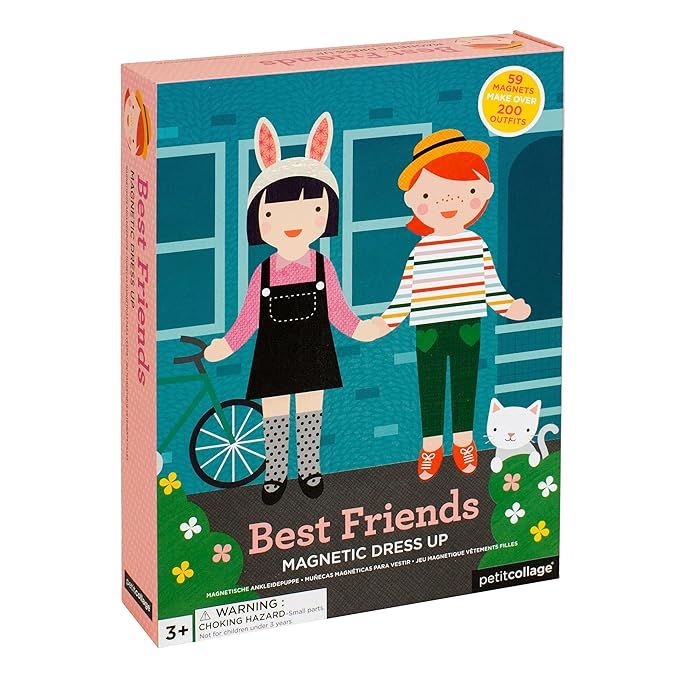 Petit Collage Magnetic Dress Up Best Friends – Magnetic Game Board with Mix and Match Magnetic ... | Amazon (US)