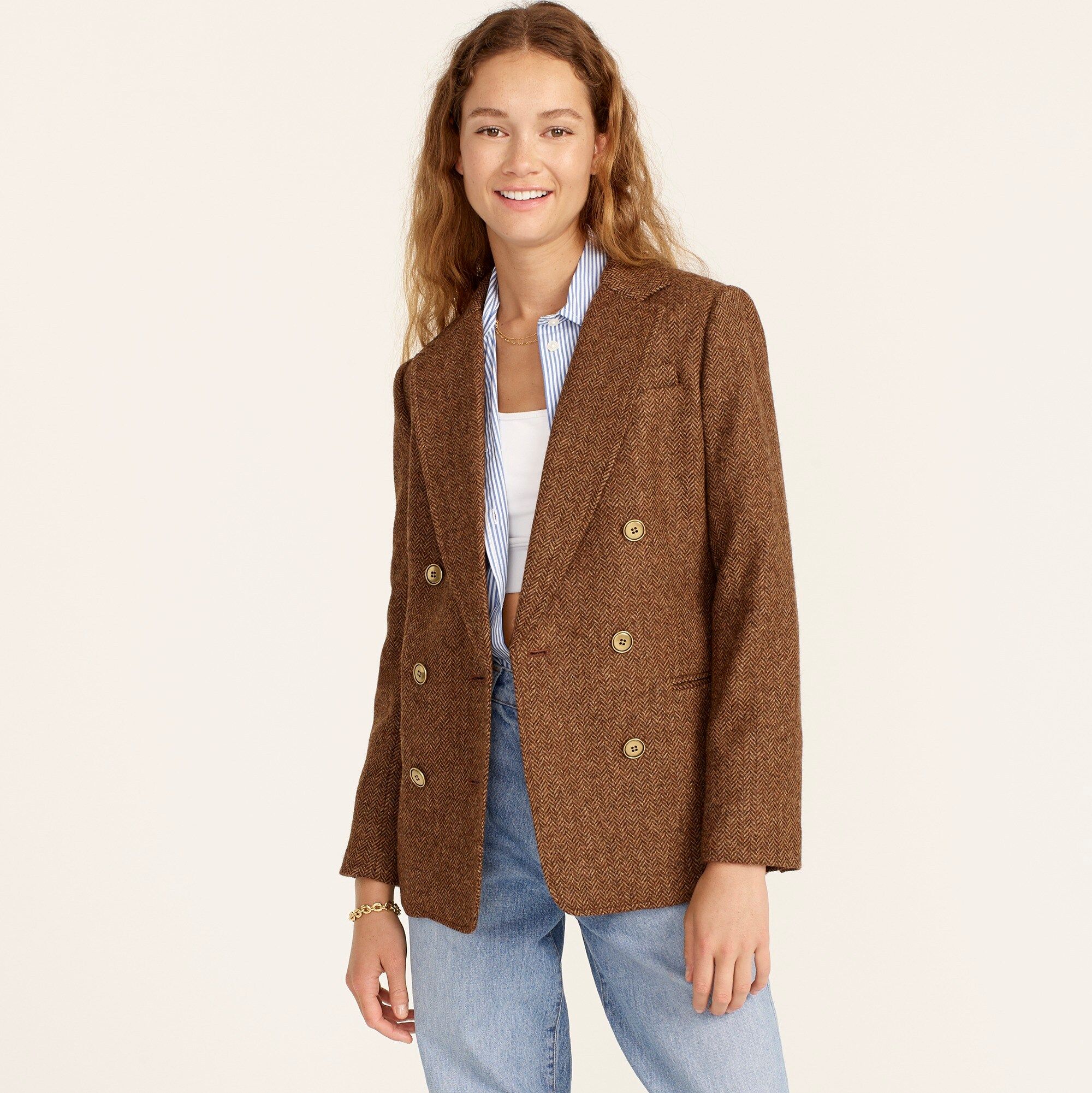 Bristol blazer in hazelnut English wool herringbone | J.Crew US