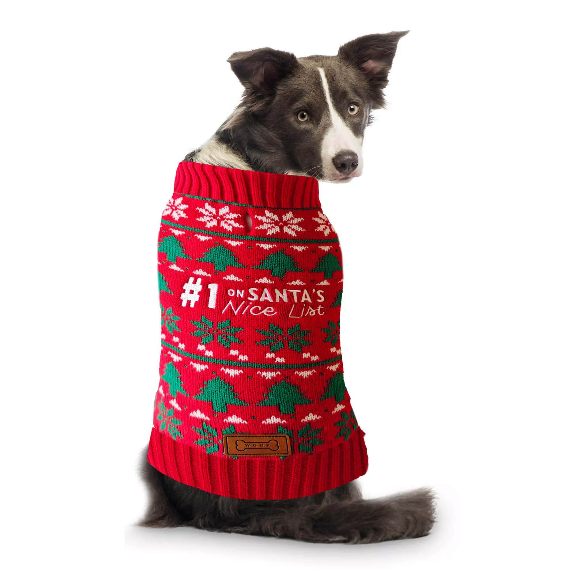 Woof Santa Nice List Dog Sweater | Kohl's