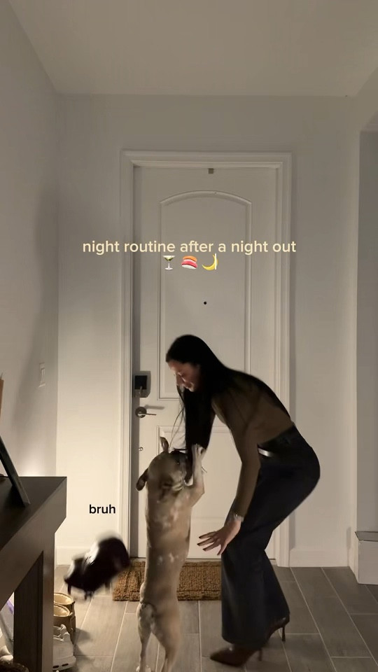 Evening routine after a night out 🍸🍣🌙