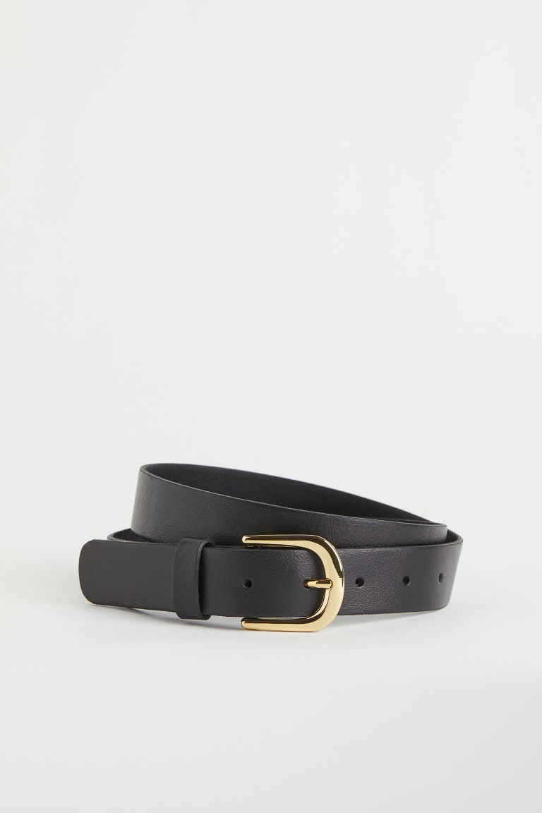 H & M - Leather Belt - Black | H&M (US + CA)