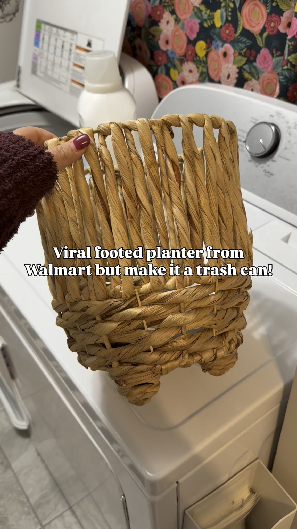 I love using unusual items like planters as trash cans! This footed woven one is from Walmart!#LTKStyleTip 

#LTKFindsUnder50 #LTKHome