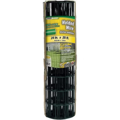 YardGard Welded Wire Fence Vinyl Coated 16 Gauge, 3 x 2-In. Mesh, 24 x 25in | Target