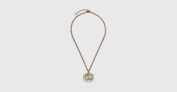 Crystal Double G necklace | Gucci (US)