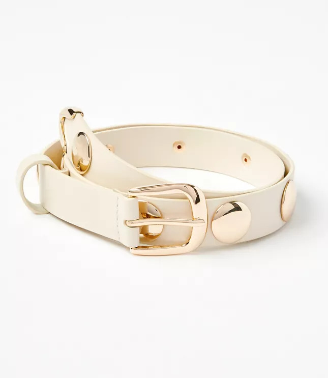 Studded Leather Belt | LOFT