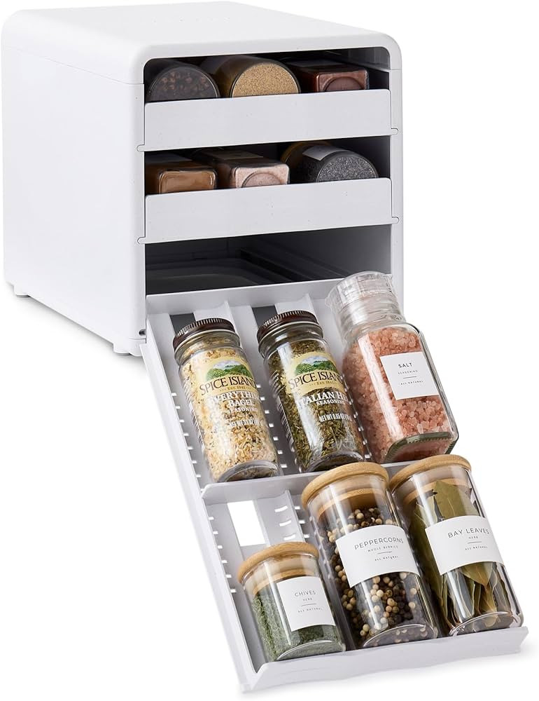 YouCopia SpiceStack,18-Bottle Adjustable Spice Rack Organizer, Pull-Out Seasoning Holder for Kitc... | Amazon (US)