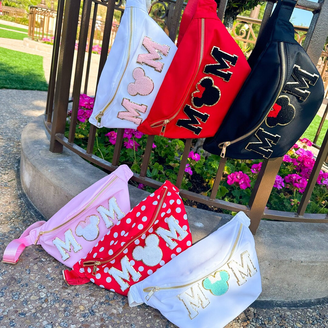 NOW SEWN ON Mom Fanny Pack. Quality Minnie Fanny Pack. Disney Vacation. Mickey Fanny Pack Mother'... | Etsy (US)