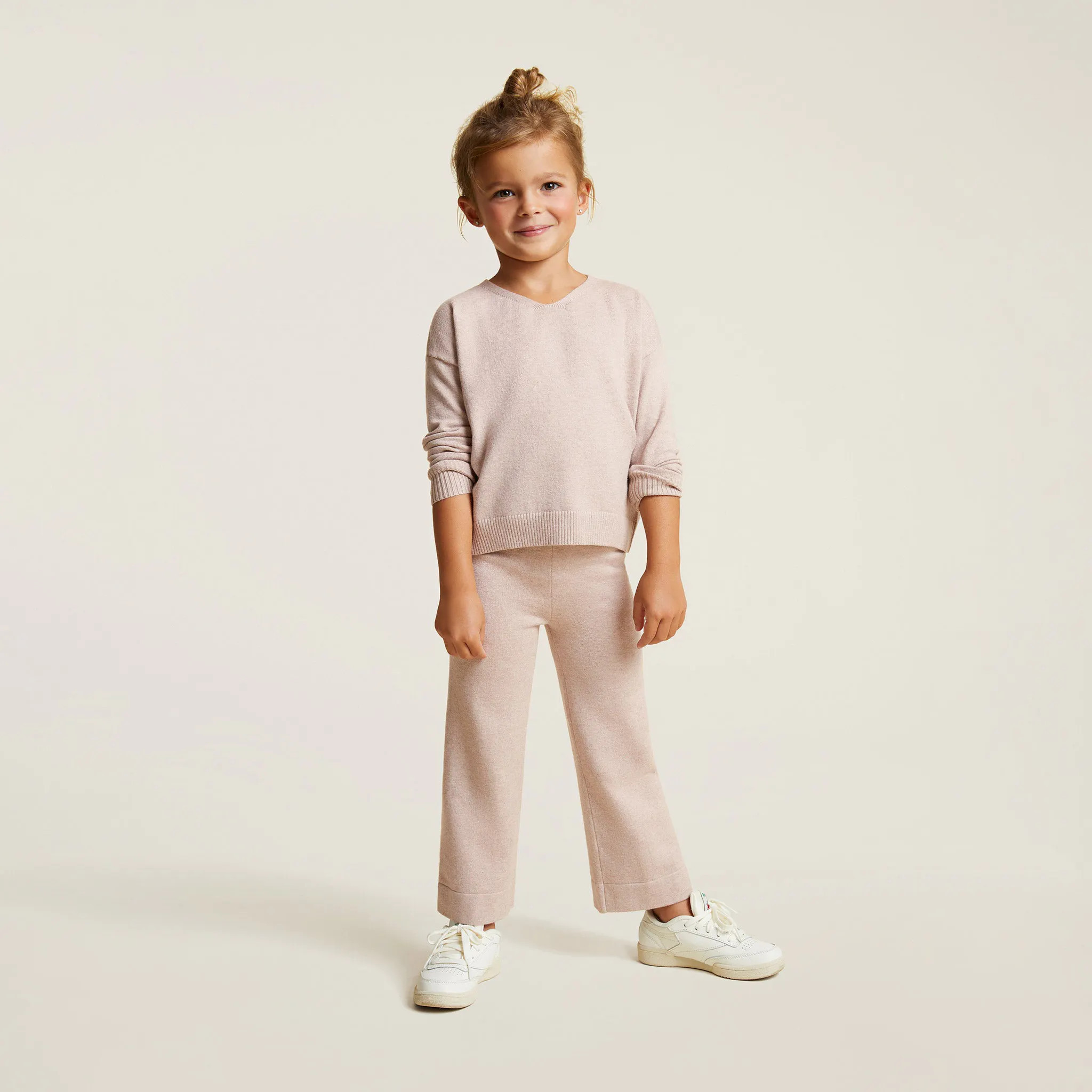 Luxe Knit V-Neck Sweater | tones