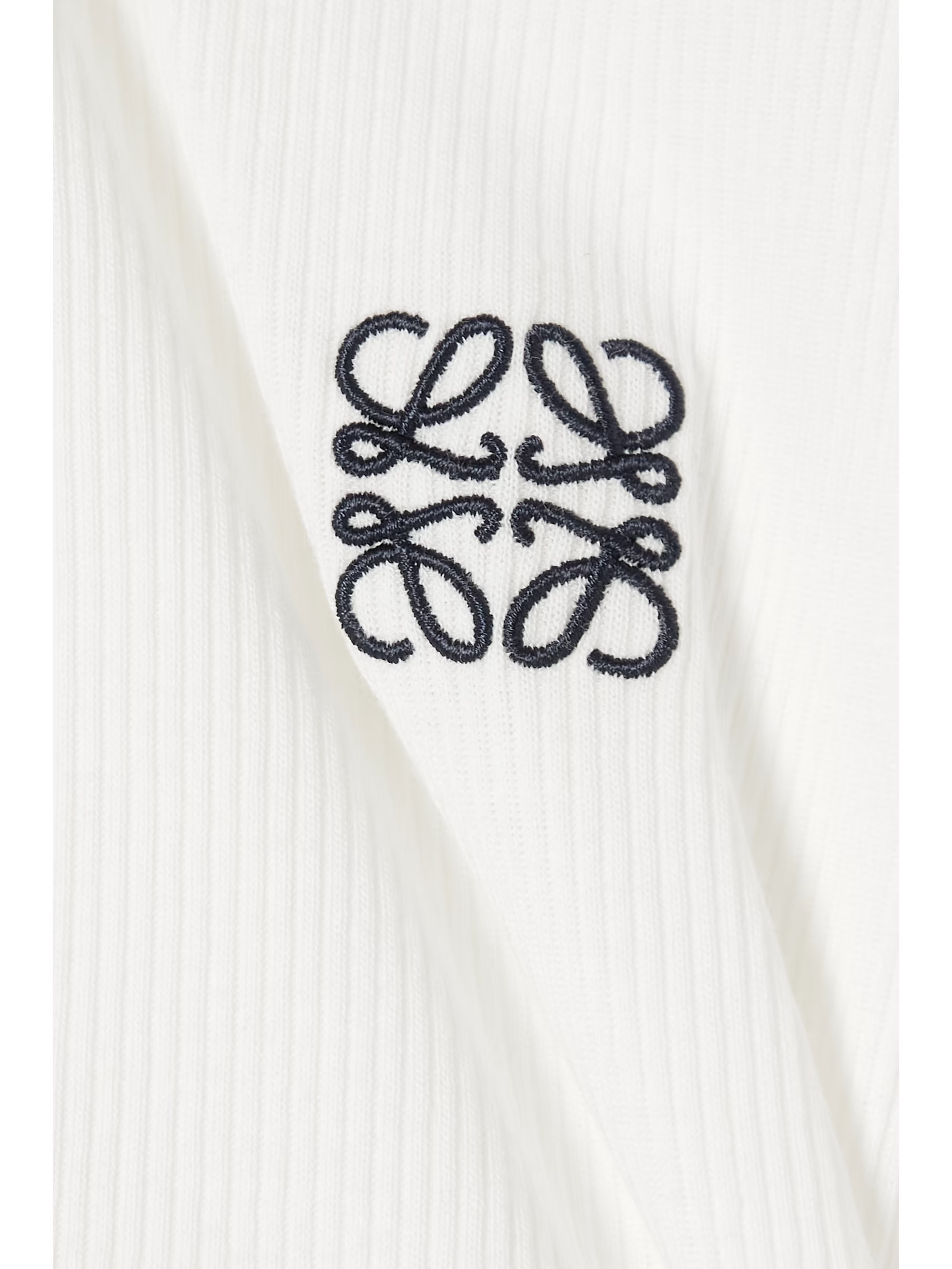Cropped embroidered ribbed stretch-cotton jersey tank | NET-A-PORTER (US)