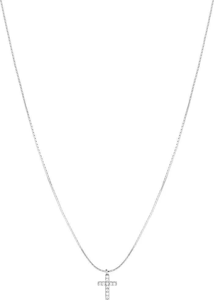 Sterling Silver 18k Gold Plated Weiss Cross Necklace Holiday Gift Idea | Nordstrom
