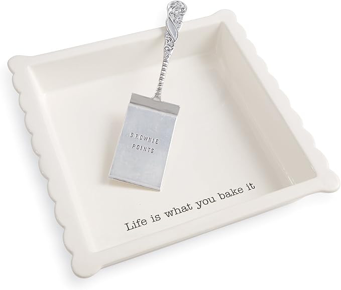 Mud Pie Brownie Baker Set, White | Amazon (US)