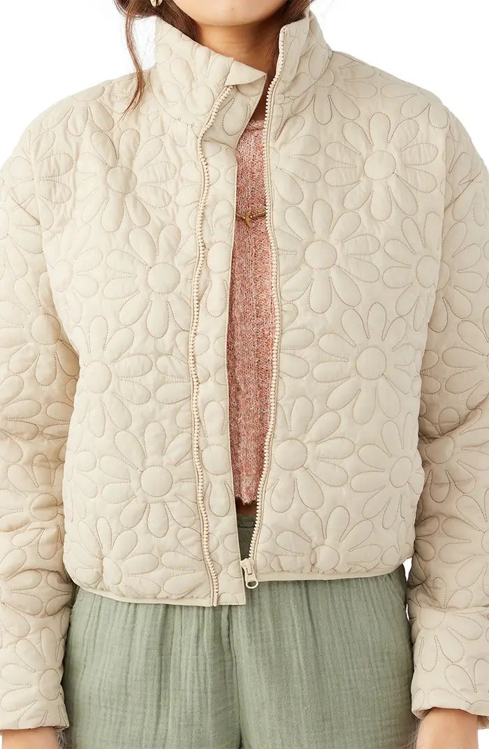 O'Neill Jaxson Floral Quilted Bomber Jacket | Nordstrom | Nordstrom