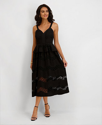 Women's Embroidered Sweetheart Dress | Macy's