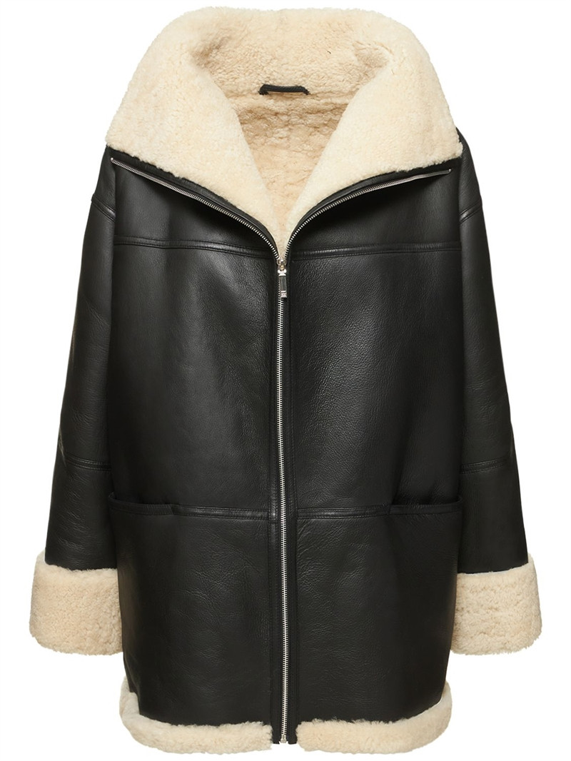 Signature shearling coat - Toteme - Women | Luisaviaroma | Luisaviaroma