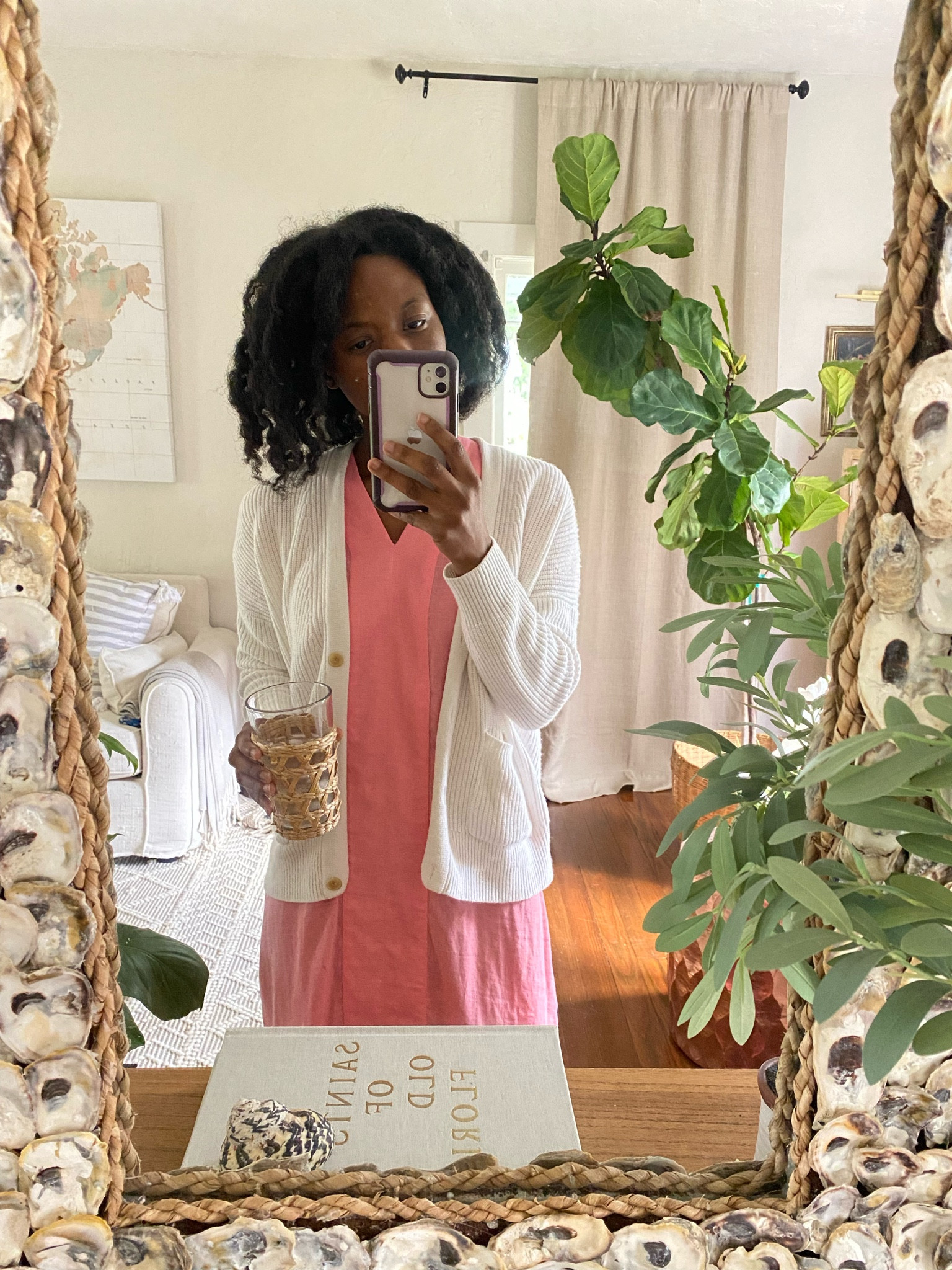Peach caftan dress and cream cardigan for extra warmth if you’re cold natured like me 

#LTKstyletip #LTKSeasonal #LTKsalealert