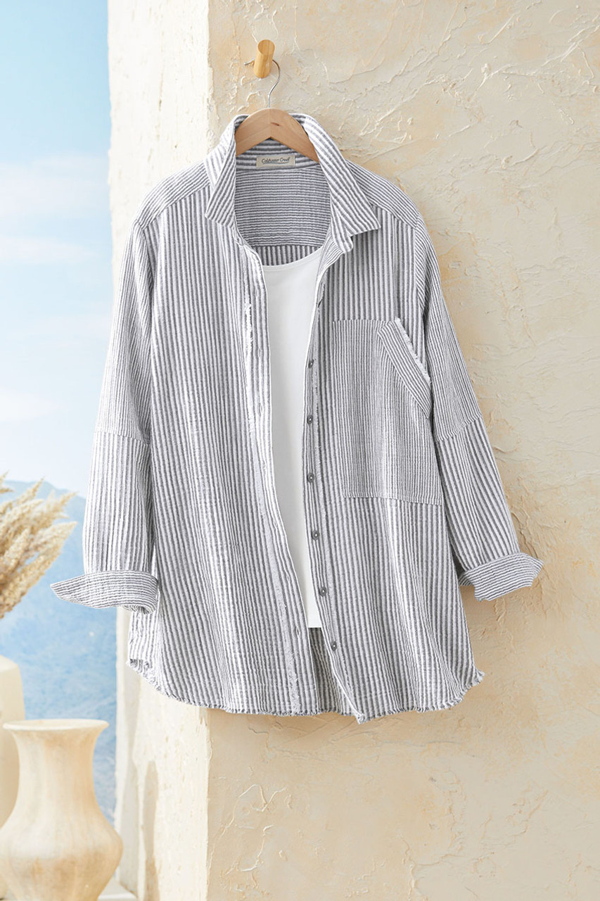 Vintage Frayed Big Shirt | Coldwater Creek