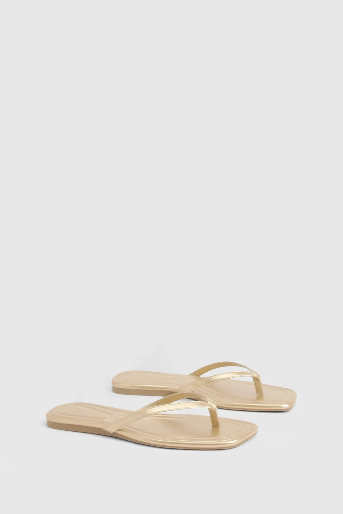 Square Toe Flip Flops | Boohoo.com (UK & IE)
