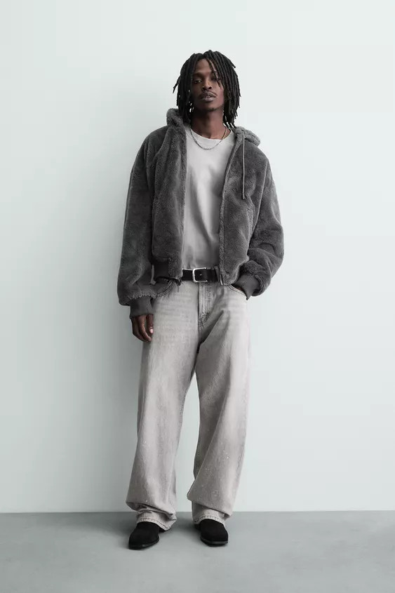 REVERSIBLE FAUX LEATHER BOMBER JACKET | Zara US