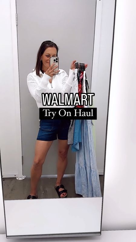 Walmart try on haul!

1. Button down (tts)
2. White shorts (do not recommend because they are a tad see through)
3. Floral shorts (tts)
4. White tee (tts)
5. Athletic dress (tts to small)
6. Athletic shorts (tts)
Athletic top (tts to big)
7. Striped dress (runs big)

#LTKover40 #LTKstyletip #LTKfindsunder50