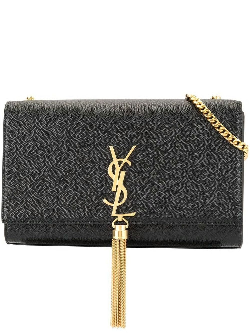 Saint Laurent Women's Ysl Kate Bag in Nero | 354119BOW0J1000 | LOZURI