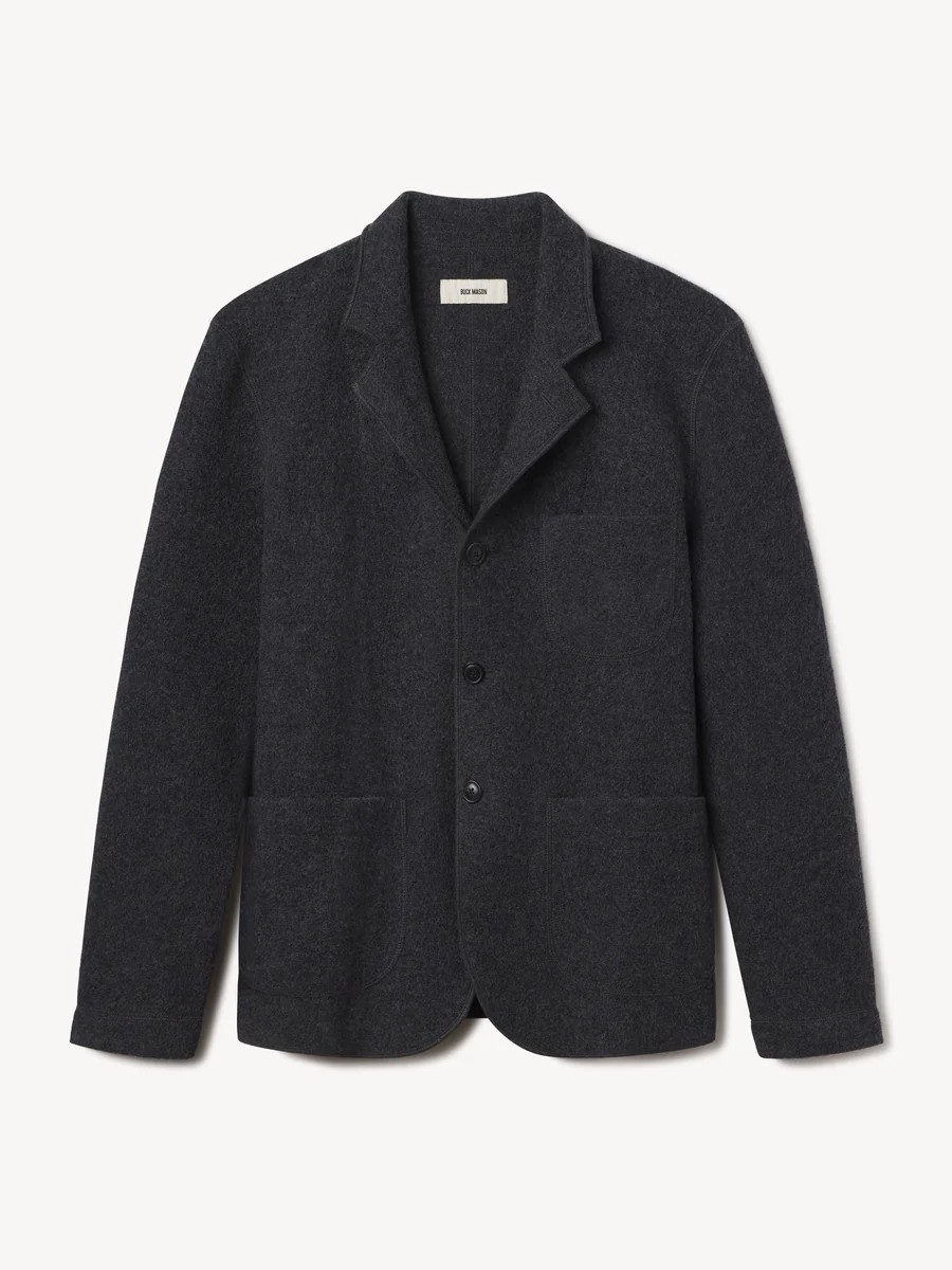 Charcoal Felted Chore Coat - Buck Mason- Modern American Classics | Buck Mason