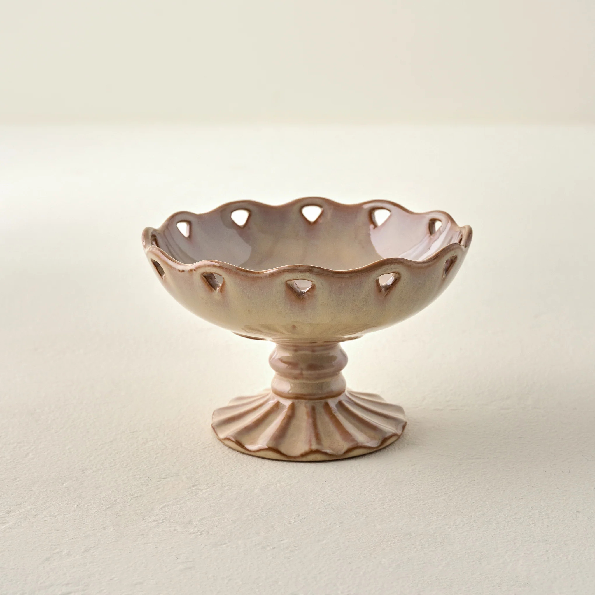 Millie Glazed Ceramic Compote Bowl | Magnolia