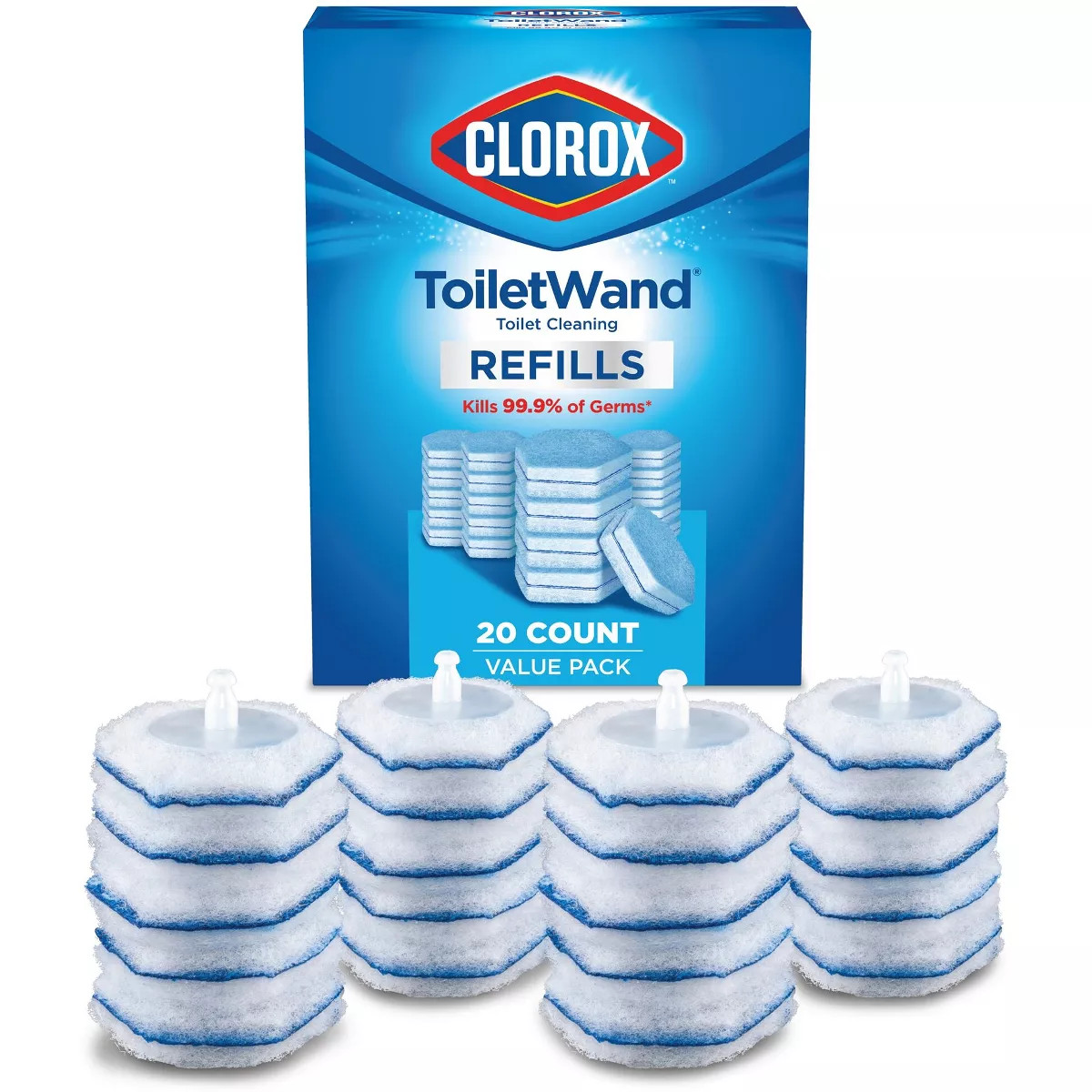 Clorox ToiletWand Disinfecting Refills Disposable Wand Heads - 20ct | Target